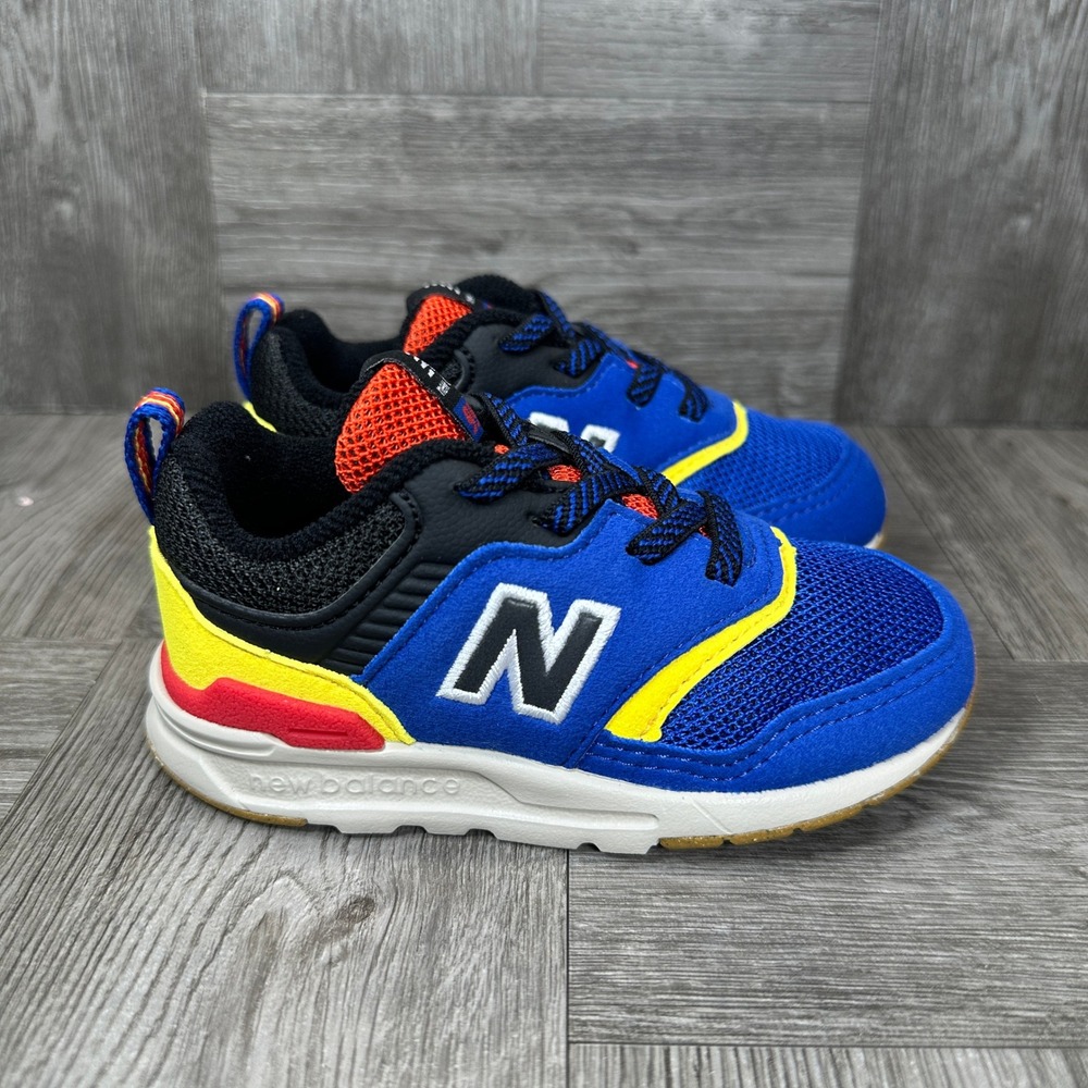 New Balance 997H Sneakers Kids 6 Blue Yellow Red Mesh Athletic NEW IH997HJR